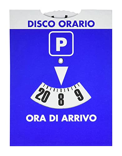 GUTE LINES Disco Orario Parcheggio, Disco Ora di Arrivo 8-20, Disco Orario Europeo Unificato (14.8 x11.5cm)