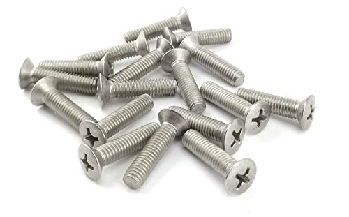 Vis à Métaux Tête Fraisée Bombée Phillips Acier Inox DIN 966 (M8x25) x20