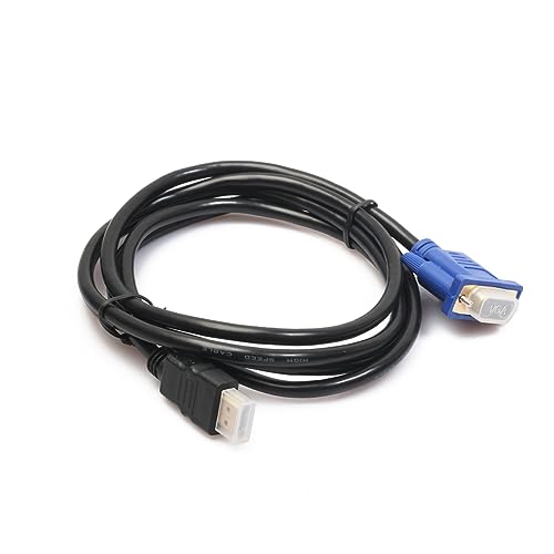 Angoily 1.8m to Vga Adapter Cable Male to Male Plated Connectors for High-Definition Devices