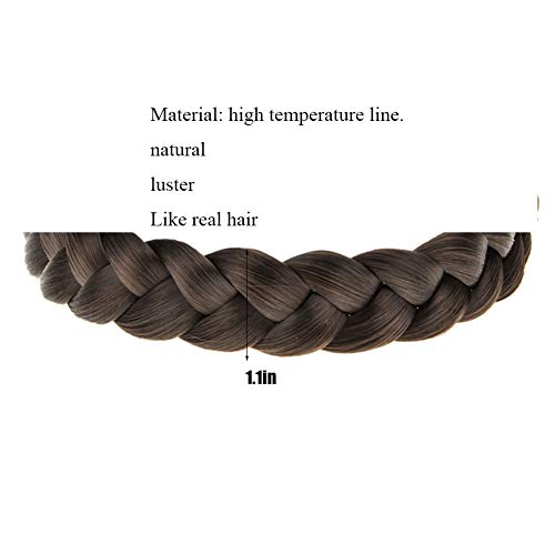 Toecwegr JF0017 Braid Headband 3 Strands Synthetic Braided Hair Headbands Stretch Plaited Hair Headbands Hairpiece Fashion Girl Costume Hair Accessories thumb #1