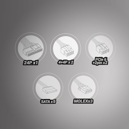 RADIX VII AG 700S, Alimentatore PC ATX 700W, 10 Anni di Garanzia, 80Plus Silver, 87% di Efficienza, Tecnologie SMD e DC-DC, Ventola AI-RPM 140mm FDB, Condensatori Giapponesi TK 105º, Nero - Alimentatore - Immagine 6