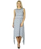  Bimba Frauen asymetrisches Kleid Lässige Kleidung Bohemian Summer Wear