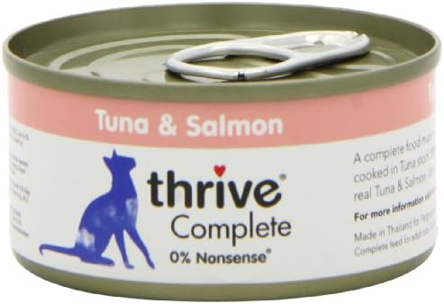 Thrive Cat Food Complete Tuna with Salmon, Pack of 6, 75 g (Pack of 6)