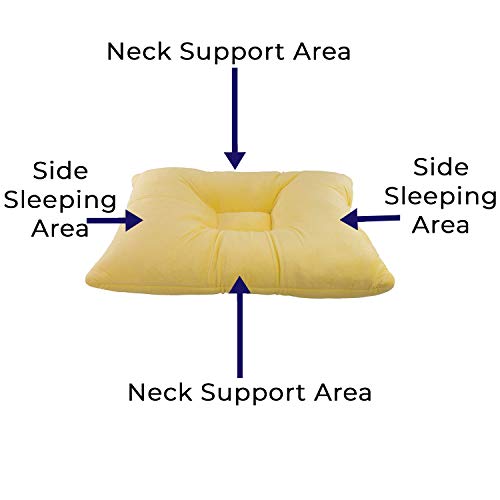 Roscoe Medical-Pp3135 Memory Foam Cervical Pillow And Neck Pillow For Sleeping - Indented Contour Pillow For Sleeping On Back Or Side - 16" X 23", Firm #TOP4