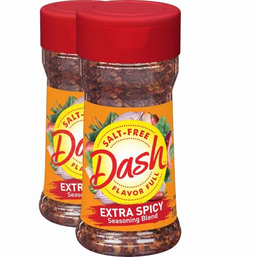 Dash Salt-Free Seasoning Blend, Extra Spicy, 2.5 Ounce (Pack of 2)