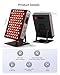 Red Light Therapy Devices, 78 pcs 4-Chip LEDs 630nm-850nm Near Infrared Light Therapy Panel, Adjustable Brightness (20-100%), Time(5-30 min) Red Light Panel for Home Office & Gym