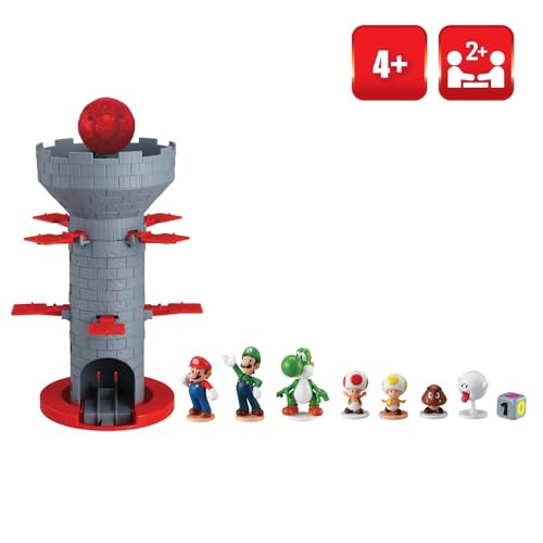 EPOCH Games - Super Mario Blow Up Shaky Tower Tabletop Game – Kids Family Board Game for Multiplayer Game Night, Ages 4+ by EPOCH Games - Image 3