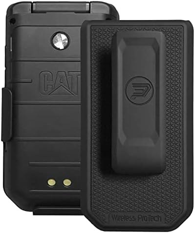 Wireless ProTech Case Compatible with CAT S22 Flip Phone. Secure Fit, Lightweight Holster with Swivel Belt Clip