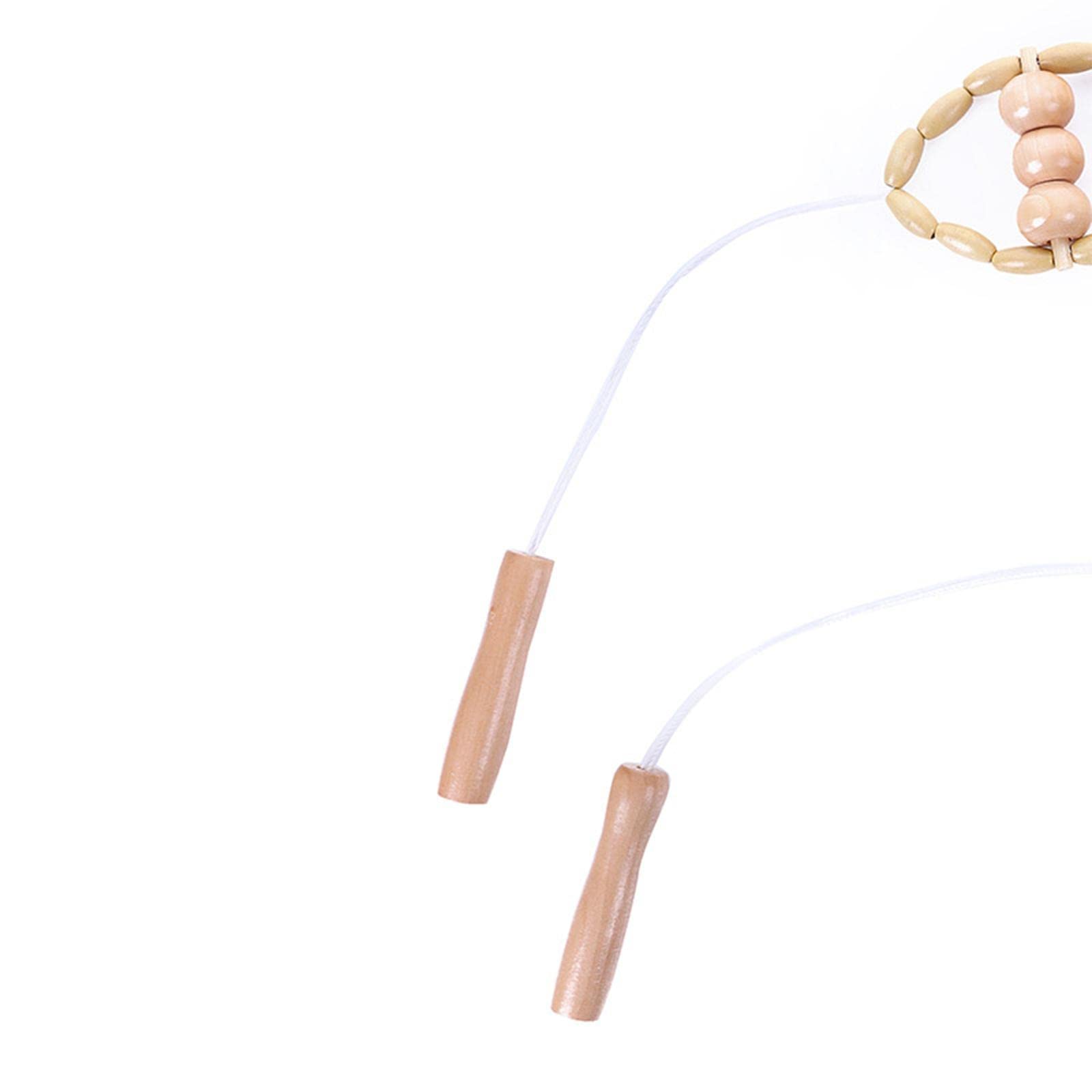 5 Rodillos de Madera para Masaje Linfático Corporal, Alivio de La Celulitis Y El Dolor Muscular.