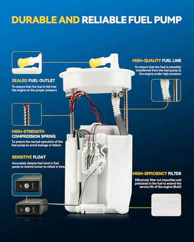 Image of PHILTOP Electric Fuel Pump Assembly Fit for 2011-2017 Honda Odyssey