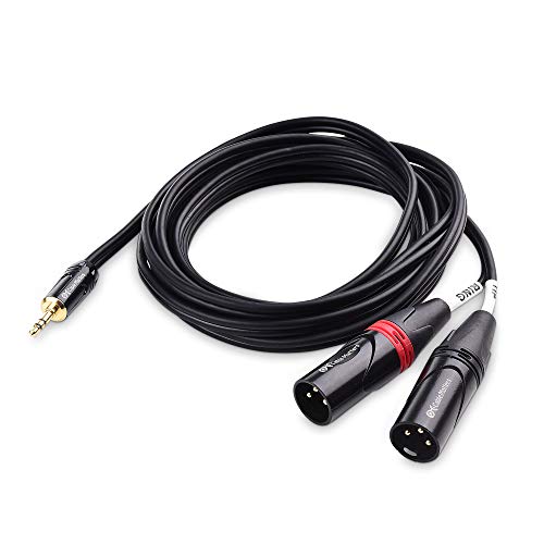 Cable Matters 3.5Mm 1/8 Inch Trs To 2 Xlr Cable 10 Ft, Male To Male Aux To Dual Xlr Breakout Cable #TOP1