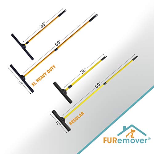 Furemover Xl Heavy Duty And Original Indoor/Outdoor Broom Set, Standard And Extra Large, Black And Yellow (Model: 2385A6-Amz) #TOP7