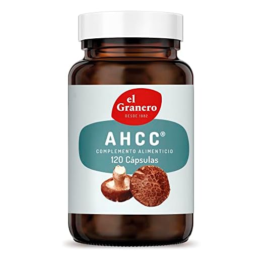 El Granero Integral - AHCC Supralif - 120 Cápsulas - Elaborado a Base de Extracto de Micelio de Shiitake Estandarizado en Polisacáridos - El embalaje puede variar