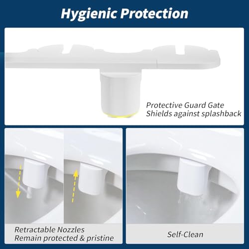 Bidet à eau douce WC SAMODRA avec pression réglable et double buse pour toilette - 6