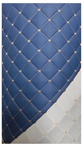 Tissu PU pour canapé de siège de voiture et vestes simili cuir navy blue