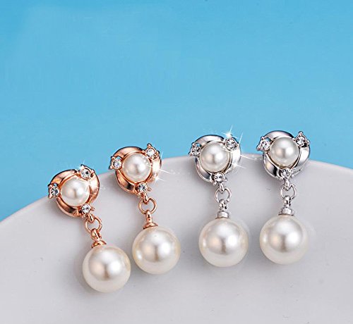 Clip On Earring For Women Pearl Non Pierced Clip Earrings3