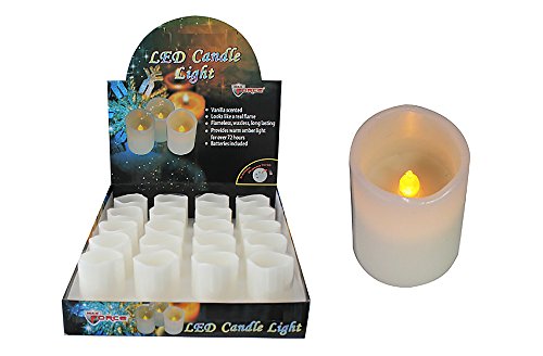 Diamond Visions 08-1131 Flameless LED Votive Candle Vanilla Scent MultiPack (2 Candles)