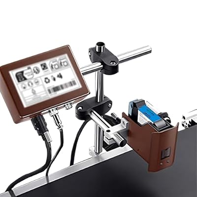 PRECISTECH Automatic Coding Machine, Industrial Inkjet Printer for Product Marking and Traceability Marking, Prints Date Codes Qr Codes Barcodes Logos and Variable Data(12.7mm Height)