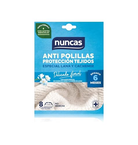 Nuncas Antipolillas Proteccion tejidos 8hojas Delicado Floral