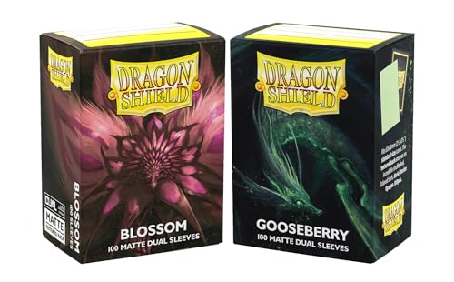 Dragon Shield - Blossom & Gooseberry Bundle - 2X 100 CT - Smooth & Tough Premium TCG Sleeves - Compatible with Pokemon, Flesh & Blood, One Piece & Magic The Gathering