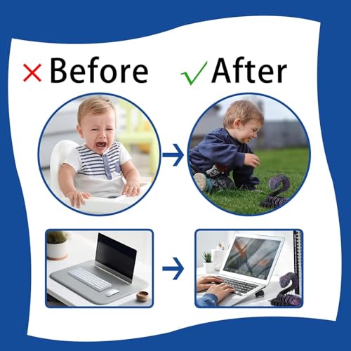 Vayfoni 3D Printed Snake Flexible Articulated Animal Model – Gradient Red Blue Snake Toy – Collectible 3D Printed Animals Decoration for Home and Office - Image 6