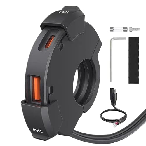 Cargador USB - Carga de doble puerto, durabilidad de las condiciones climáticas | Diseño sellado, resiste eficazmente la lluvia y el polvo, garantizando un rendimiento coherente