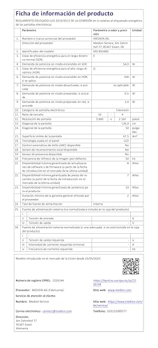MEDION 125,7 cm (50 Zoll) Fernseher (Smart TV, 4K, Dolby Vision HDR, Prime Video, Disney+, Dolby Atmos, DTS X, kompatibel mit Google TV, PVR, Bluetooth, MD 850400) MEDION 125,7 cm (50 Zoll) Fernseher (Smart TV, 4K, Dolby Vision HDR, Prime Video, Disney+, Dolby Atmos, DTS X, kompatibel mit Google TV, PVR, Bluetooth, MD 850400)