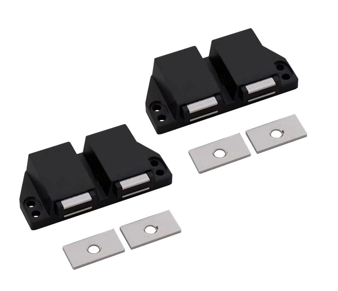 Tpdrkowjx D Oor Catch, Push Opener,Cupboar Latch,2Pcs Magnetic Catches Latches Rawer Open Spring Loade Closure For Cabinet Wardrobe Room Kitchen (Color : B)(D)