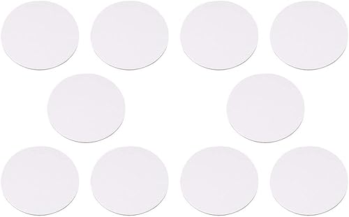 10 Uds. Cuadro redondo de lienzo, tablero de dibujo de lienzo estirado para artista, lienzo de pintura para dibujo, pintura, bricolaje, estudiantes