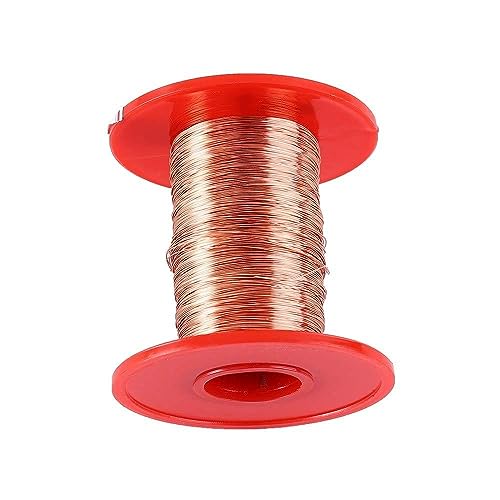 Kupferdraht, 0,25mm x 210m Emaillierter Kupferlackdraht, 100 g Magnet Draht Magnetspule aus Polyurethan für Transformatordraht-Induktionsspule(Zufällige Walzenfarbe)