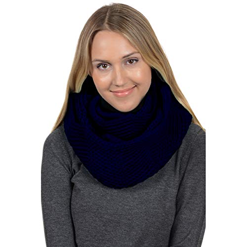 Women Winter Infinity Scarf Warm Knitted Circle Loop Various Colors…