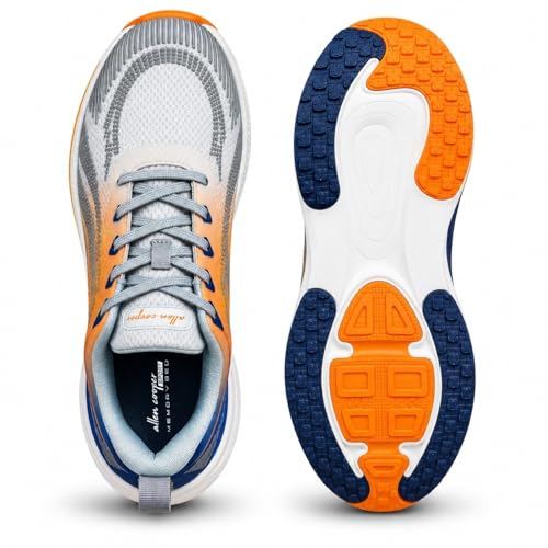 Image of Allen Cooper Men Running Shoes Lightweight Lace-Up Sports Walking Shoes with Cushioned Memory Foam