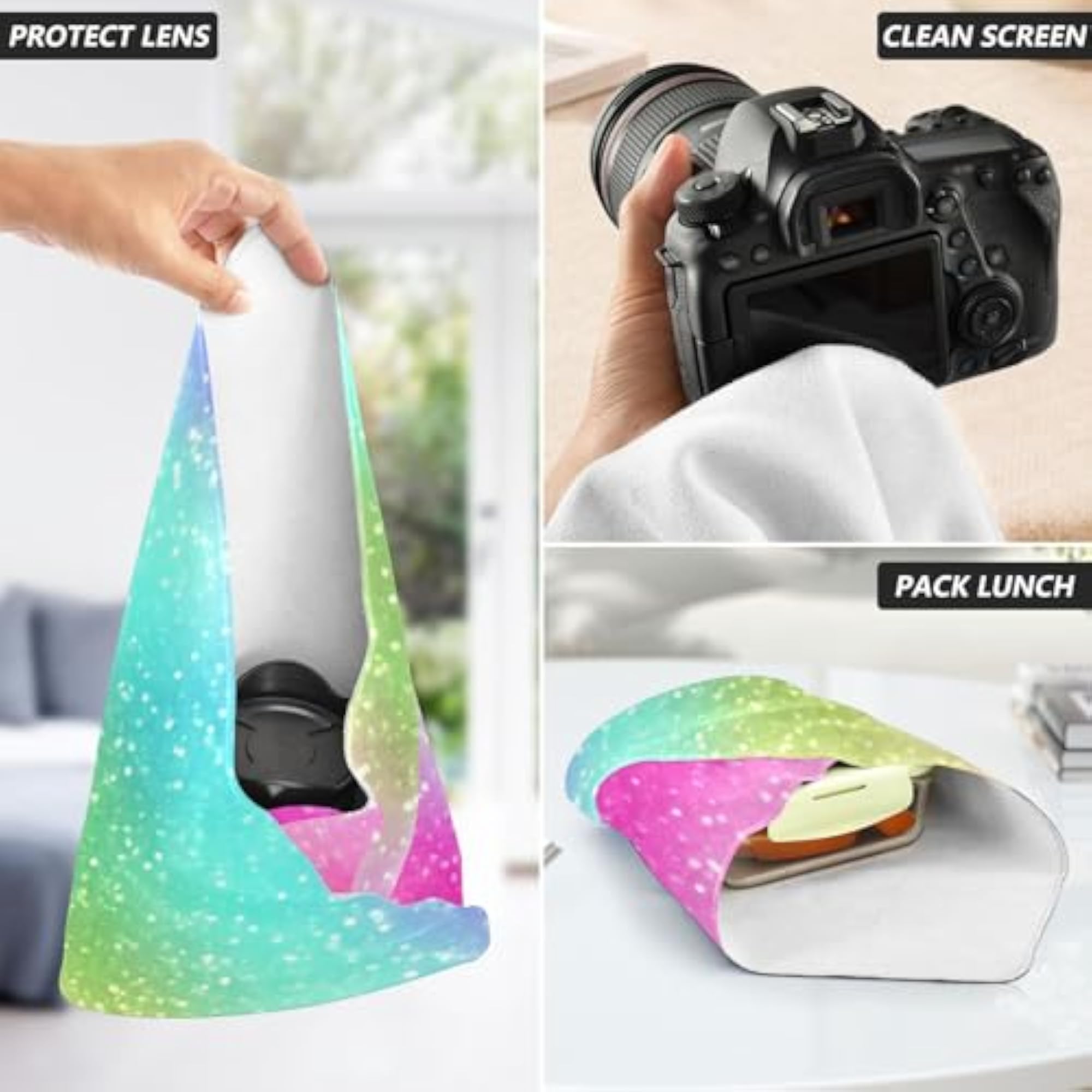 Colorful Gradient Rainbow Travel Makeup Bag Organizer