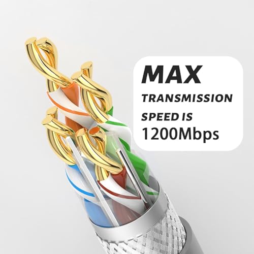 Image of V2 Rectangular Satellite Replacement Cable 30ft, Multifunctional Grey Wire for Stable Internet Connection, Easy Installation, Durable Rubber & Copper