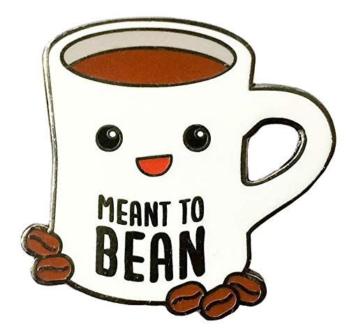 TINY BEE CARDS - Meant to Bean Coffee Lover Gift Hard Enamel Lapel Pin