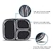 Freshware Meal Prep Containers [30 Pack] 3 Compartment Bento Box, Food Storage Containers with Lids | Stackable | Microwave/Dishwasher/Freezer Safe, Portion Control (32 Ounce)