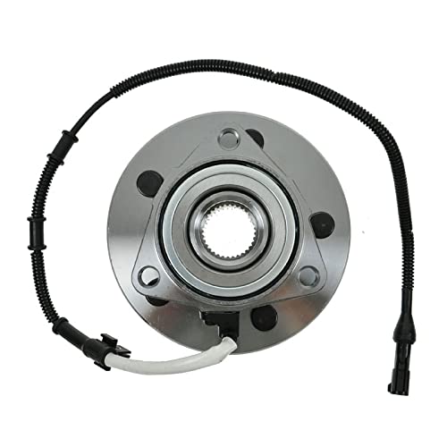 Image of TRQ 2 Piece Front Wheel Bearing & Hub Assembly Set 4WD Compatible with 1997-2000 Ford F-150