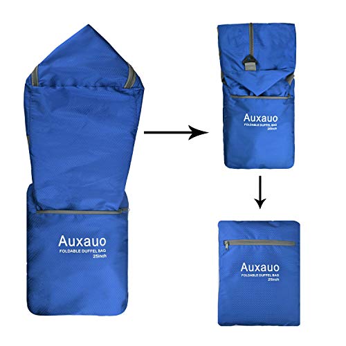 65L Travel Duffel Bag Foldable and Lightweight with Shoes Compartment