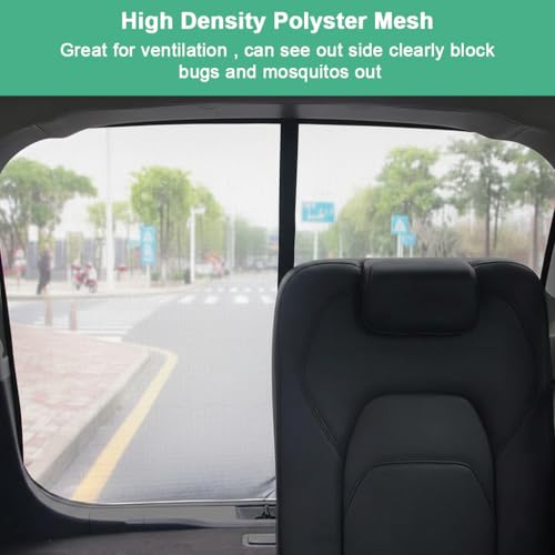 Image of STHIRA Car Tailgate Mesh Screen for SUV Van, Breathable Magnetic Car Screen for Tail Gate Hatch Camping Gear Accessories, Quick Set Up with Hook Strap Portable Camping Road Trip Essential