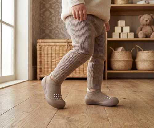 Image of Baby Sock Shoes Boys Girls First Walking Shoes Non-Slip Slippers Soft Sole Sneakers Toddler Infant Babygirl