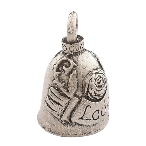 Image of Guardian Bell Good Luck Bell w /Keyring & Black Velvet Bag | Motorcycle Bell | Lead-Free Pewter | Made in USA