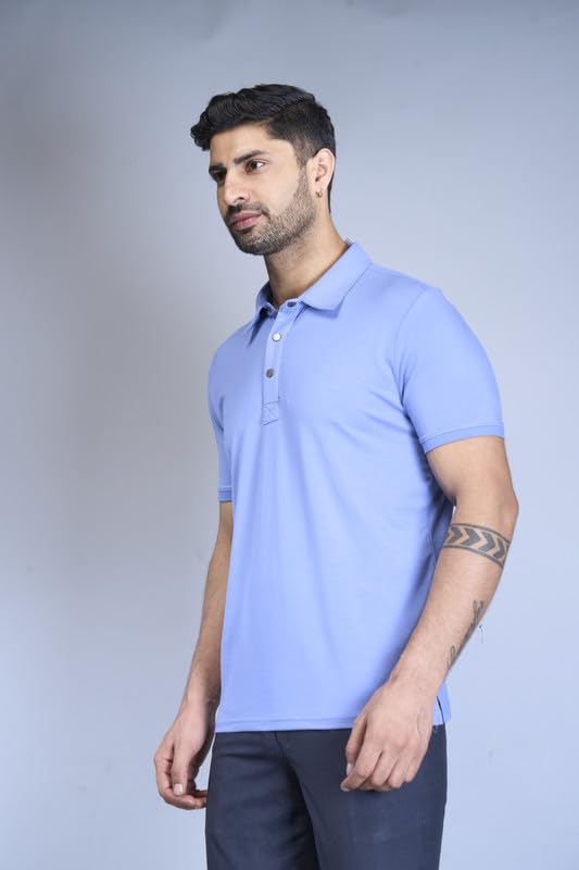 Image of Interwove Bamboo Knitted Polo T-Shirt