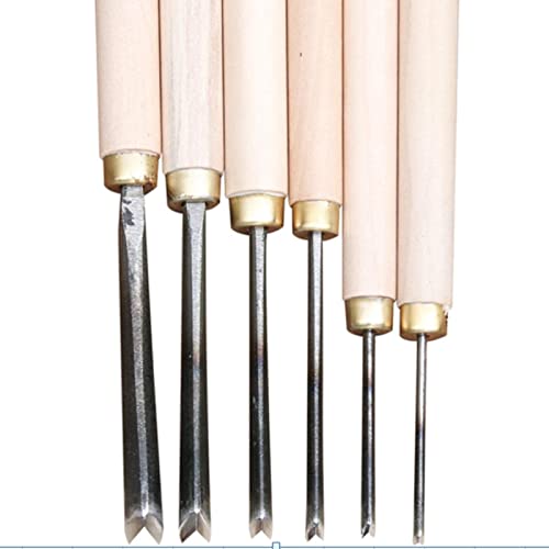 0.1-0.8cm V Type Exposedness Triangle Chisel Woodworking Chisels Hand Wood Carving Knives FOR Carving Blank Tools (1pc) 4mm