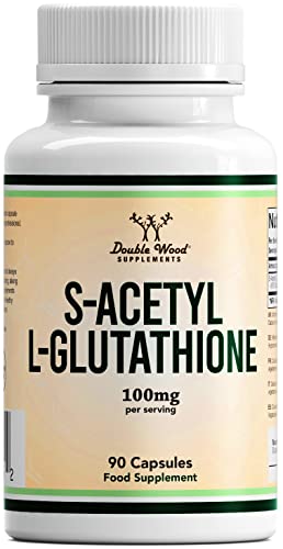 DW Glutatión | 90 Cápsulas de S-Acetil L-Glutatión - 100 mg por P...