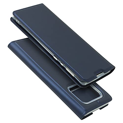 AQUOS R6 SH-51B / SOG04ケース AQUOS R6 手帳型 AQUOS R6 SH-51B ケースAQUOS R6 手帳型 ケース AQUOS R6 SH-51B / SOG04 携帯 カバー Cavor 柔らかい材質 クラシックPUレザーケース スリムフォリオブックカバー クレジットカードスロット付き ノートブック型スタンドホルダー マグネット閉鎖 SH-51B / SOG04 カバー 財布型 内蔵磁気 横置きスタンド 機能 軽量超薄型 耐摩擦- ブルー