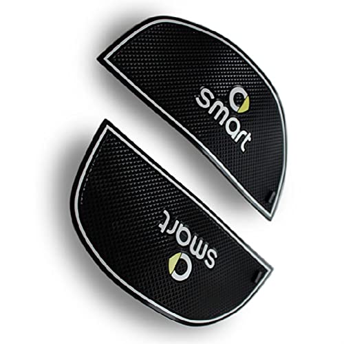 Alfombrillas de ranura antideslizantes para Smart 453 Fortwo de dos piezas