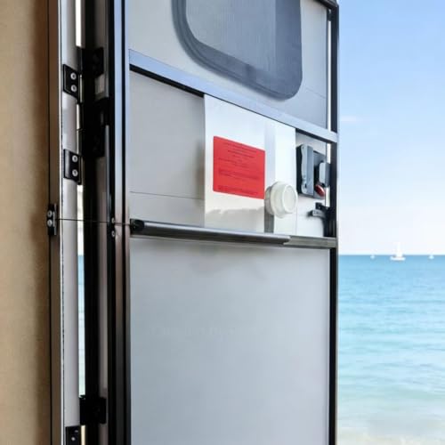 Airtaxi RV Screen Door Auto Closer Heavy Duty Spring Loaded Aluminum Door Closer with Adjustable Stainless Steel Cable Universal Fit for RVs Trailers Campers Easy Installation