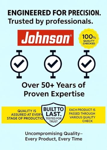 Image of Johnson Heavy Duty Rust Proof Plier Insulated Combination Pliers 8-Inch with Anti-Slip Grip, Wire Cutter & Gripper, Forged Chrome Vanadium Steel for Electricians & Home Repair