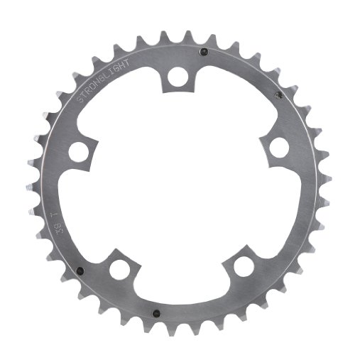 Plateau Stronglight Type S 51 dents extérieur argent pour remplacer votre transmission 9-10v