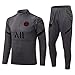 Produktbild WDDWYHLL Paris Fußball Trainingsanzug, Fußballclub Herren Langarm-Sportbekleidung Atmungsaktives Sporttraining Fitness Laufanzug Trainingsanzug Jogginganzug Anzug Jungen,Grau 1,M
